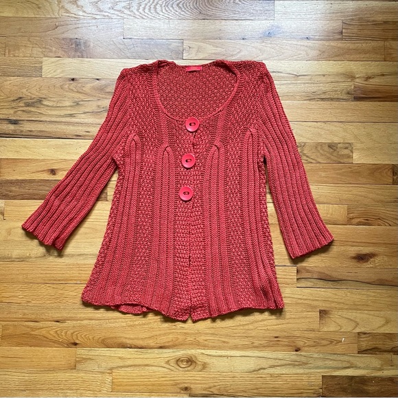 Women’s VEX Vintage orange knit sweater - Picture 1 of 3